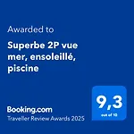 Superbe 2p Vue Mer, Ensoleille, Piscine Lejlighed *